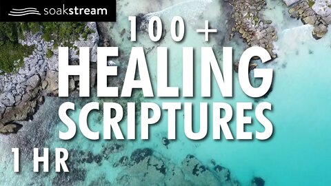 FALL ASLEEP WITH GOD'S WORD ON | 100+ Healing Scriptures With Soaking Music Bible Verses For Sleep