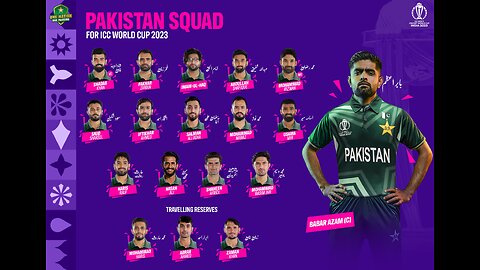 Pakistan squad final for the ICC men's cricket world cup 2023