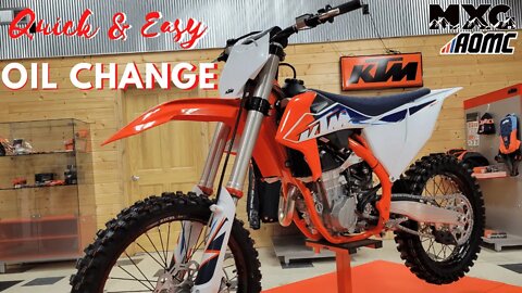 The best 2016-2022 KTM 450 SXF Oil Change Video on YOUTUBE!