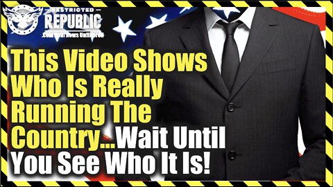 This Video Shows Who’s Really Running The Country…Wait Until You See Who It Is…