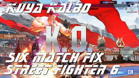 Kuya Kalbo Six Match Fix Street FIghter 6: 05-10-2024 Part 2