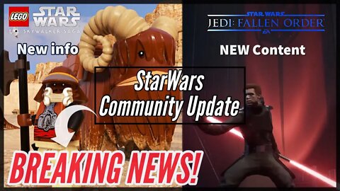 Star Wars Community Update! HUGE NEWS! Lego plus Fallen Order Update! May the 4th!