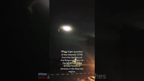 🇷🇺 Iskander OTRK Missiles Heading For Ukrainian Military Infrastructure Targets In Kharkov