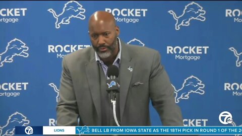 Brad Holmes explains Lions decision to select Jahmyr Gibbs, Jack Campbell in first round of NFL Draft