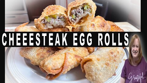 Philly CHEESESTEAK EGG ROLLS Recipe