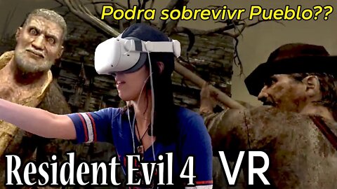 Mi esposa juega Resident Evil 4 en Realidad Virtual POR PRIMER VEZ! (No termino bien...) Quest 2 VR