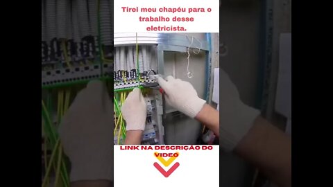 Tirei meu chapéu para o trabalho desse eletricista#eletricista#shorts