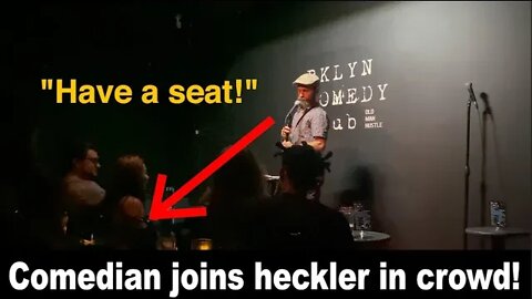 Comedian Joins Heckler in crowd!