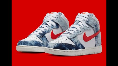 Nike Dunk High Washed Denim