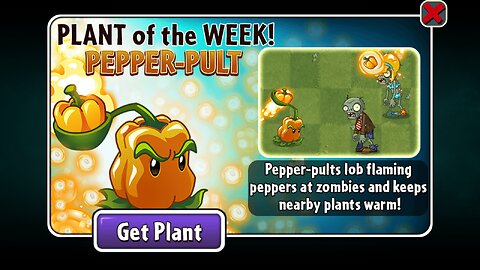 Plants vs Zombies 2 - Penny's Pursuit - Zomboss - Pepper-pult - December 2022