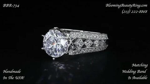 BBR 734 Handmade In The USA Diamond Engagement Ring