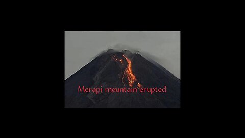 Mount Merapi in West Sumatra Indonesia has erupted again