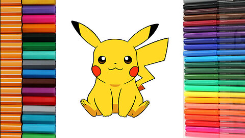 How to draw Pikachu | Easy drawing