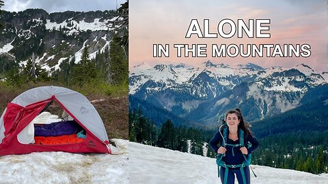 Backpacking in North Cascades (Lake Ann) - Snow Camping in July 2022 - Washington