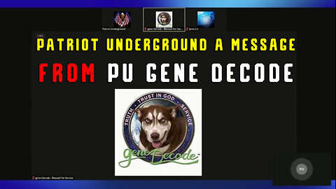 Patriot Underground A Message from PU Gene Decode