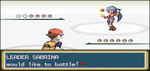 Pokemon Fire Red - Saffron Gym Leader Battle: Sabrina