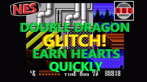 Double Dragon - Glitch - Earn Hearts Quickly - Retro Game Clipping