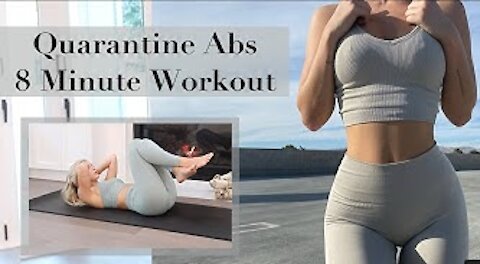 🔴 QUARANTINE ABS | 8 Minute Go-To Cinch Waist Workout 💪