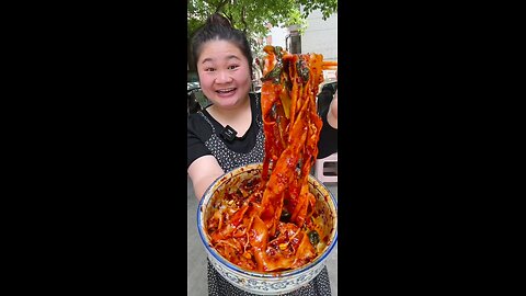 Very Spicy Chinese Pasta Eating Challenge Video New 2024