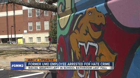 Former UMD employee arrested for "racially charged" graffiti