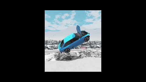 |MiniBeamNG/ Cars Snow Jump #07 BeamNG.Drive #Shorts