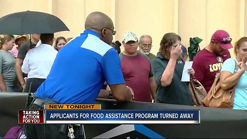 Applicants for food assistance turned away