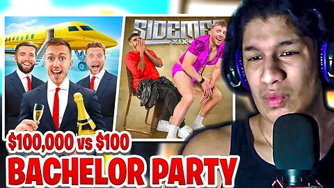 Single American Reacts to SIDEMEN $100,000 VS $100 BACHELOR PARTY