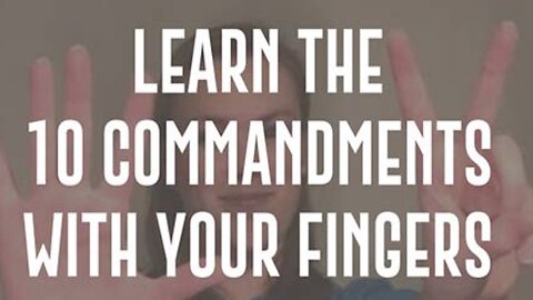 An easy way to learn the 10 Commandments.