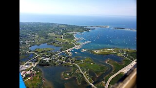 Landing at Block Island Runway 28