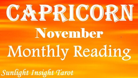 CAPRICORN | You Will Overcome This Huge Obstacle!🏆And Triumph Successfully!🥰November 2022