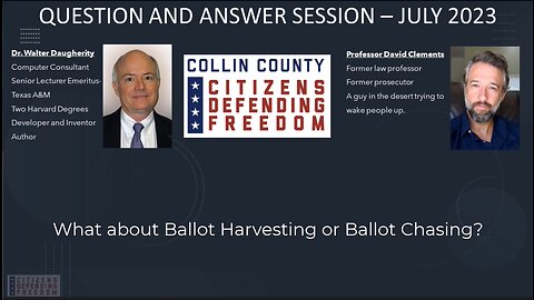 What about Ballot Harvesting or Chasing