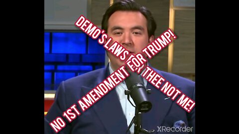 DEMONCRATS! TRUMP HAS NO FIRST AMENDMENT!