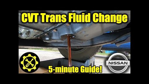 2007 - 2008 Nissan Altima 2.5L CVT Transmission Fluid Change!