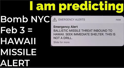 I am predicting Bomb in NYC on Feb 3 = SPACEX EXPLOSION PROPHECY