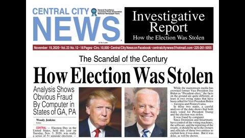 JUAN O SAVIN- A STOLEN ELECTION- ROGUE NEWS 1 6 2021