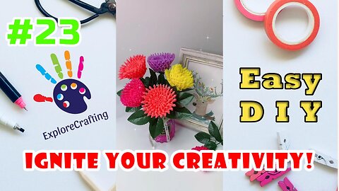 Easy DIY Flowers from Common Supplies #23