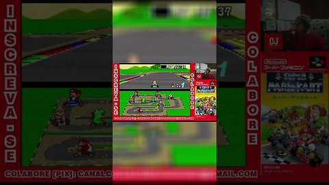 Última volta na Copa Cogumelo em Mario Kart (SNES)#shorts