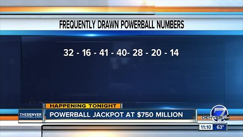 Powerball jackpot up to $750 Million