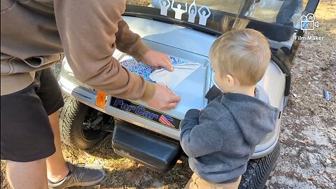 Father and Son golf cart project