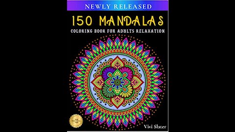 150 Mandalas Coloring Book for Adults Relaxation: