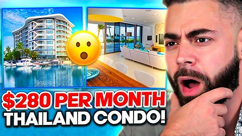 American Man Shows His $280 Dollar A Month Luxury Beach Condo In Pattaya Thailand