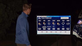 Colder weather moves in Thursday, highs in low 50s