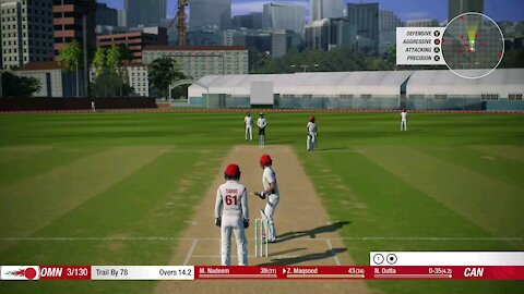 Cricket 19 - Oman national team, Zeeshan scores half century