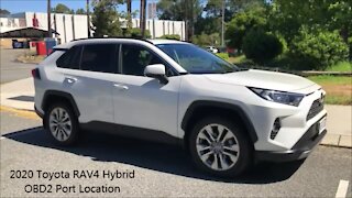 2020 Toyota RAV4 Hybrid OBD2 Port Location