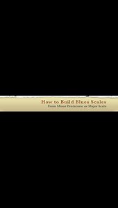 How to build blues scales