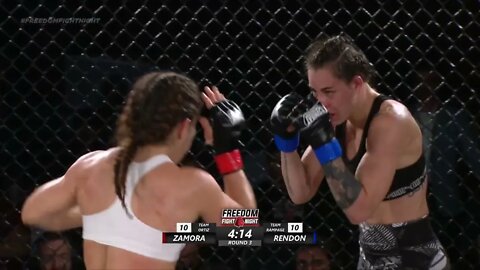 AMAZING Female Fight - Montserrat Rendon vs. Claudia Zamora - Freedom Fight Night 1 (Full Fight)