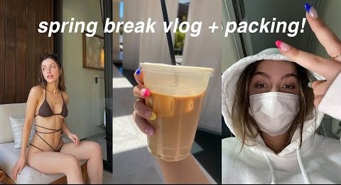 VLOG ★ spring break trip + pack with me!