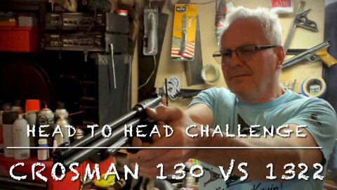 Head to head challenge Crosman model 130 vs 1322 22 caliber multi pump pellet pistols