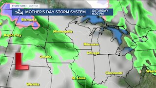 Cold front brings cooler temps for the start of Mother's Day weekend