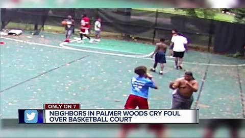 Neighbors in Palmer Woods cry foul over basketball court